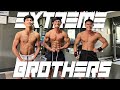 WORKOUT WITH EXTREME BROTHERS! | SHOULDER AND CHEST PUNISHMENT | 5 DAYS OUT NALANG