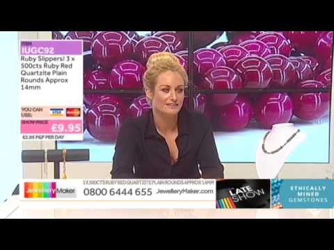 Citrine Graduated Faceted Pears on the JewelleryMaker Late Show 28/8/15