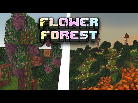 How To Minecraft - THE WILD UPDATE MINECRAFT 1.19 BUT BETTER? - UPDATED FLOWER FOREST BIOME MOD! Wilder World Mod 1.18