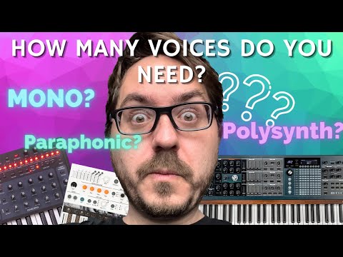 Synth Voices # Explained: Mono vs Poly vs Paraphonic // What Are They, Why  and When to Use Them