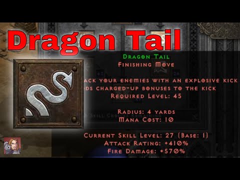 D2R Skills & Abilities - Dragon Tail, Martial Arts (Assassin)