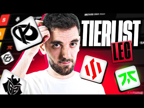 LEC TIERLIST 100% HONEST - I'm going to make some enemies lol (KC, KCB, SK, FNC...)
