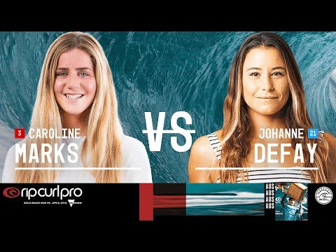 Caroline Marks vs. Johanne Defay - Quarterfinals, Heat 3 - Rip Curl Women's Pro Bells Beach 2018