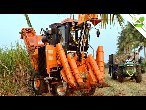 Shaktiman Sugarcane Harvester First Time in Field with John Deere
