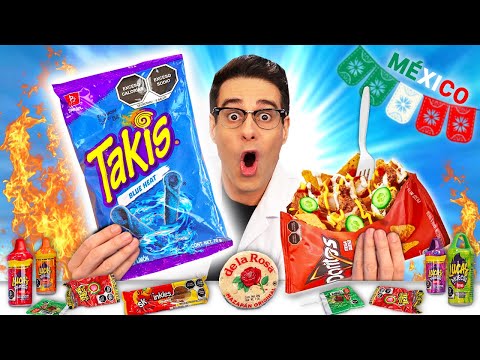 Probando TAKIS AZULES, DORILOCOS y más Dulces Mexicanos Picantes 🔥🥵