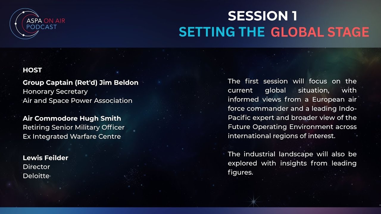 Session 1 - Setting the Global Stage