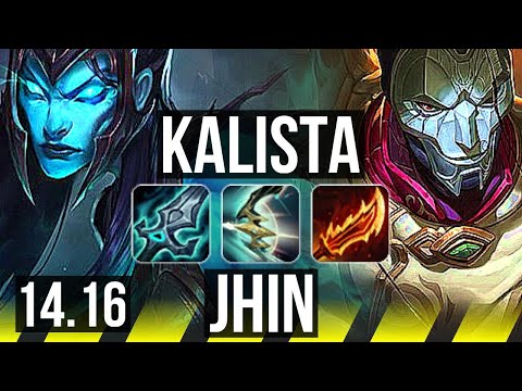 KALISTA & Nautilus vs JHIN & Senna (ADC) | 14/2/4, Legendary | EUW Master | 14.16
