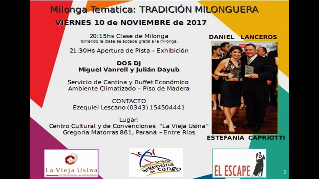 Tango - Daniel Lanceros - Estefania Capriotti - En Parana