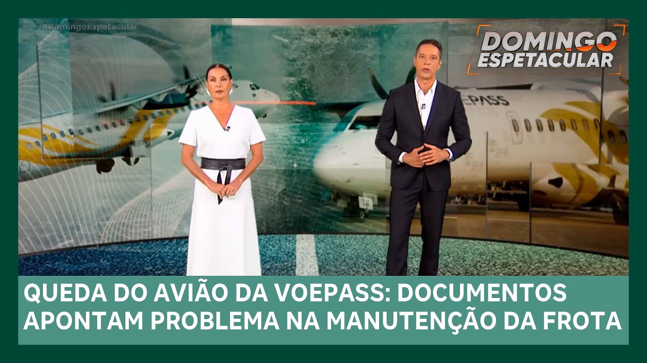 Queda do avião da Voepass: Documentos revelam problema na manutenção da frota | Domingo Espetacular