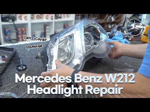 Mercedes-Benz E-Class Headlight Lens Cover Damage Repair