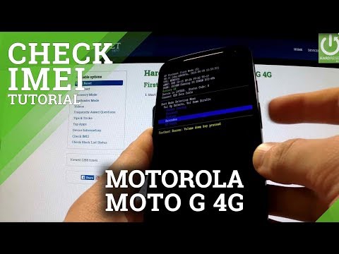 How to check bardcodes in MOTOROLA Moto G 4G - Read Your IMEI