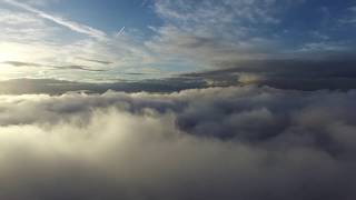 Above the fog in Monterey Bay