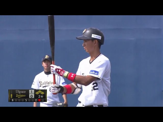 【ファーム】バファローズ・岡崎のタイムリーヒットで同点に追いつく!! 2017/9/14 Bs-T(ファーム)