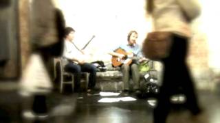 John Foti with Nils D'Aulaire: Don't Wanna Work No More (Live at Chelsea Market, NYC 4.27.2010)