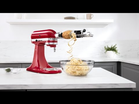 Priedas KitchenAid 5KSM1APC – pjaustymas spirale video