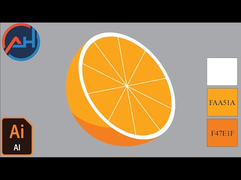 How To Make Orange tutorial In Adobe Illustrator