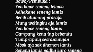 Download lagu Langgam OJO LAMIS dg LYRIC - KARAWITAN CONDONG RAOS - PIMP. KI NARTO SABDO mp3 Download lagu Langgam OJO LAMIS dg LYRIC - KARAWITAN CONDONG RAOS - PIMP. KI NARTO SABDO mp3
