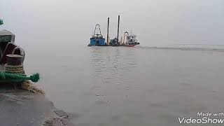 preview picture of video 'Dredging The River | Padma River Dredging | Naria, Shariatpur, Bangladesh'