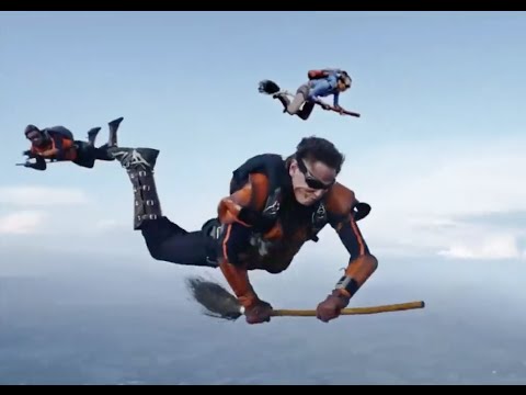 Playing Quidditch while skydiving