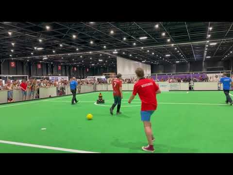 RoboCup 2023 - Middle Size Soccer Robots vs Human