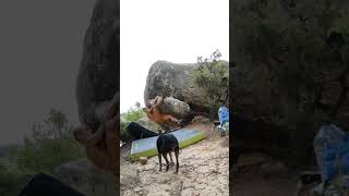 Video thumbnail of Problem 38 Extension (El turonet), 7a. El Cogul