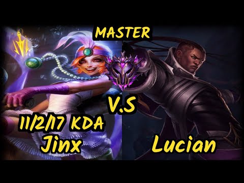 CGA Cody Sun (JINX) vs LUCIAN - 11/2/17 KDA BOTTOM ADC GAMEPLAY - NA Ranked MASTER
