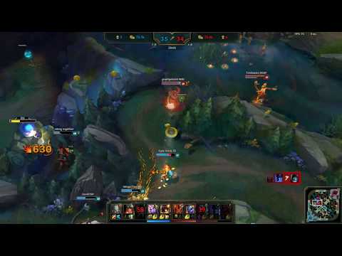 Taliyah and Tristana 2v4 | Taliyah Support - League of Legends Highlight