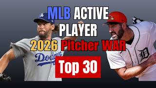 Top 30 Active MLB Pitcher WAR Leaders 2026 Season Opener