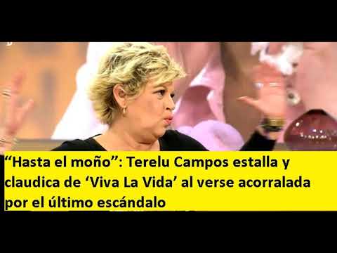“Hasta el moño”: Terelu Campos estalla y claudica de ‘Viva La Vida’