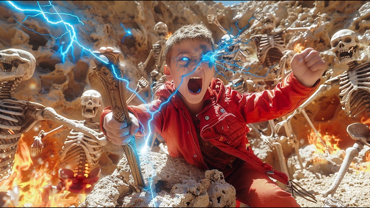 GAROTO FRACOTE é o ÚNICO CAPAZ de TIRAR a ESPADA PRESA NA PEDRA e recebe os PODERES da EXCALIBUR