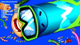 🐍 WORMSZONE.IO 🐍 BIGGEST SLITHER SNAKE TOP 01 | Epic Worms Zone Best Gameplay | Xmood Roy