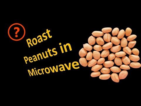 roast peanuts -  how to roast raw peanuts in microwave
