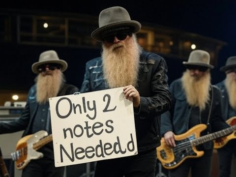 ZZ Top Slow 2 note blues Riffs (Head turning guitar)