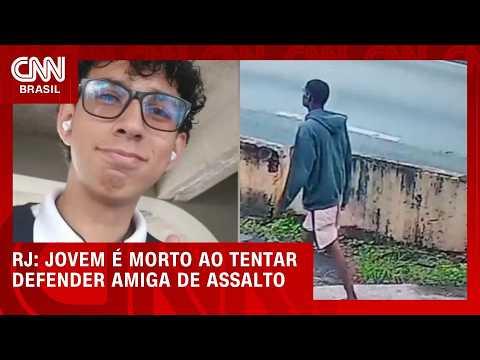 A caminho da escola, jovem tenta defender amiga de assalto e é morto no RJ | LIVE CNN
