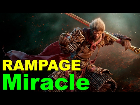Miracle pro Monkey King 7.02 carry | Rampage | Highlights — Dota 2 (2017)