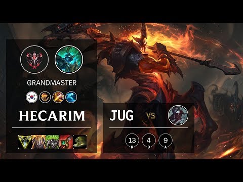 Hecarim Jungle vs Kayn - KR Grandmaster Patch 10.9