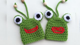 Crochet Frog Key Cover