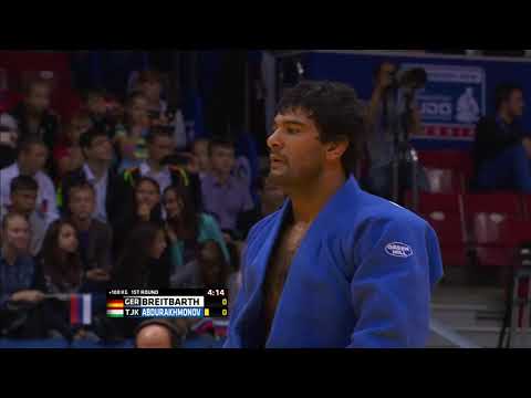 BREITBARTH ANDRE ￼ GER   ABDURAKHMONOV MUKHAMADMUROD TJK ￼ World Championships Chelyabinsk 2014  Rou