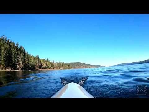 Lilliwaup to Hoodsport   4k UHD indoor rowing scenery