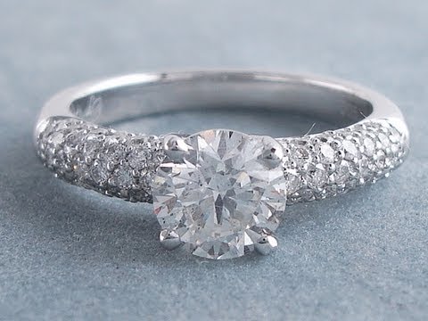 1.61 ctw Round Cut H SI2 Diamond Engagement Ring - BigDiamondsUSA