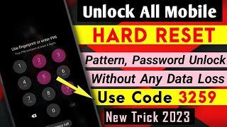 All Password Lock Unlock Android Mobile !! Pin Lock Removed !! Pattern Unlock on Android Device