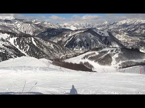 Video: 2022/2/7 白馬八方尾根スキー場、これぞ八方が誇る絶景ルート裏黒！超上級斜面を景色を楽しみながら一番下まで滑り降りてみました。