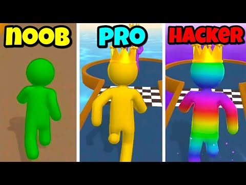 NOOB vs PRO vs HACKER in Giant Rush!