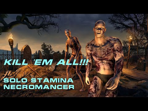 ESO Solo Stamina Necromancer and how to get chapters and classes for free (clickbait, of course)..