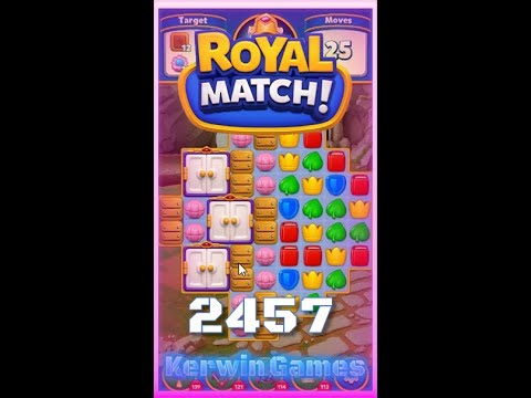 Royal Match Level 2457 - No Boosters Gameplay