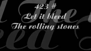 Top 500 blues and rock songs, the 500 greatest songs (In my opinion)