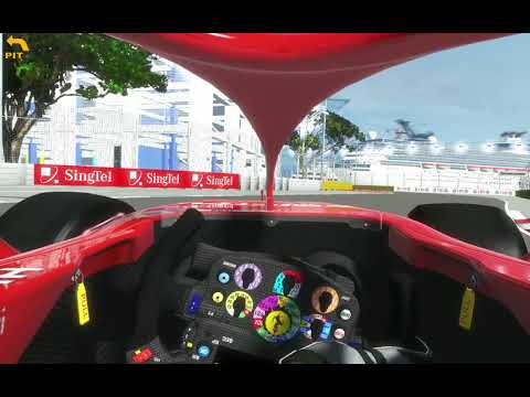 F1 2018 Singapore Grand Prix Marina Bay Guide Hot Lap Onboard With Halo On rFactor 2 Round 15