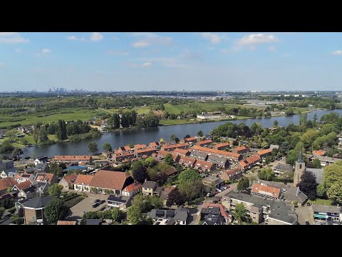 Heerjansdam aan de Oude Maas en Waal - drone 4K