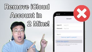 How to Delete iCloud Account without Password on iPhone/iPad in 2 Minutes