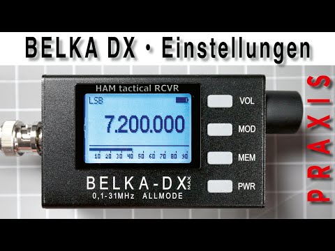 BELKA-DX Tactical RCVR – Einstellungen